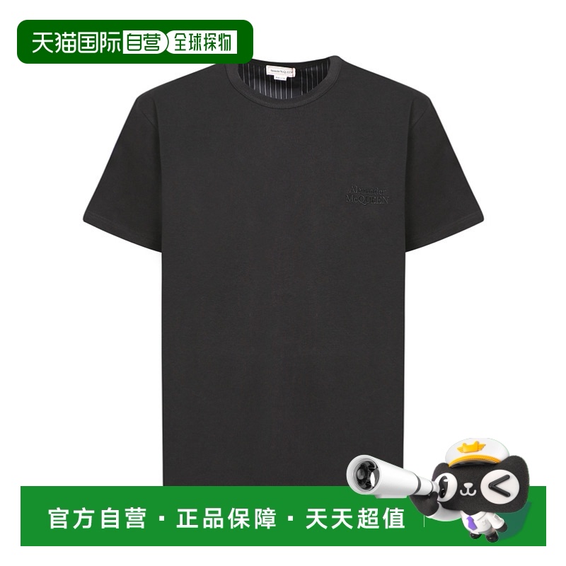 1h可退 欧洲直邮alexander mcqueen 男士 上装T恤潮流穿搭时尚高