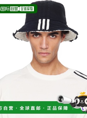 香港直邮Y-3 男士 黑色 Denim Stripes 渔夫帽 KD2433