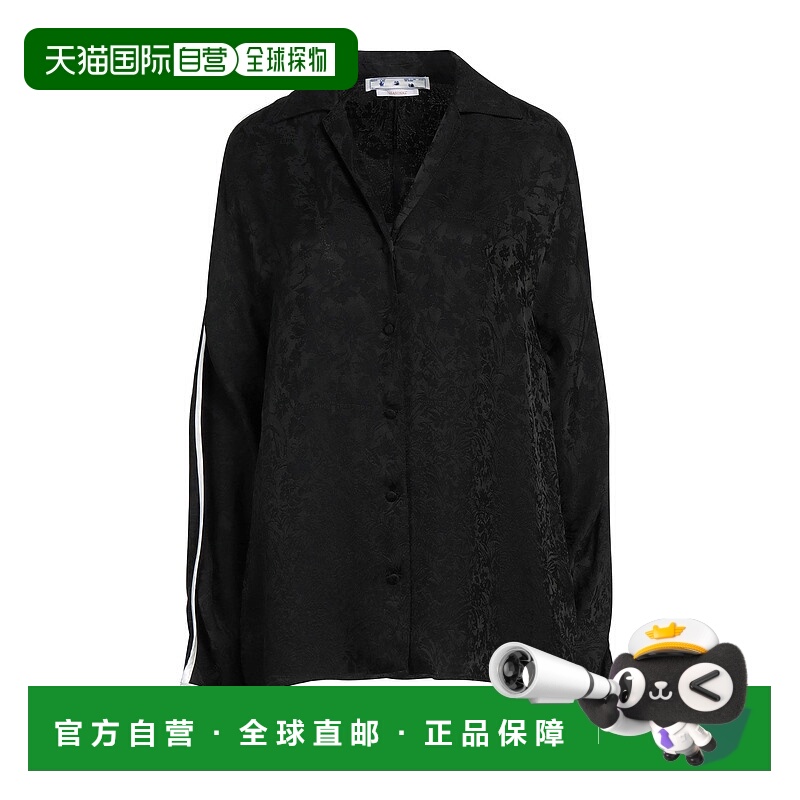 1h可退 香港直邮Off-white 女士 Blouses 纯色衬衫 black黑色 舒