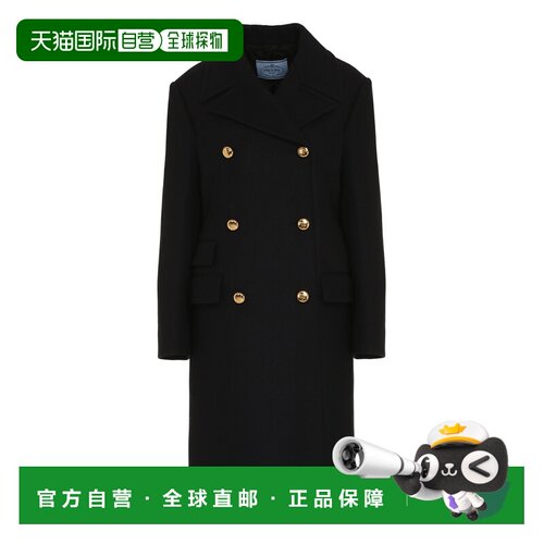 香港直邮Prada 普拉达 女士 初剪羊毛休闲风大衣 P650QES23211H4