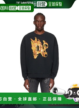 1h可退 香港直邮Palm Angels 棕榈天使 男士 黑色 Burning Monogr