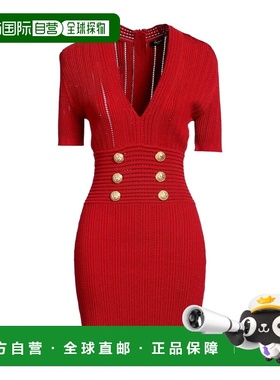 香港直邮Balmain 巴尔曼 女士 夏装连衣裙 red红色 舒适时尚