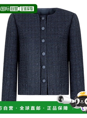 香港直邮Emporio Armani 粗花呢羊毛夹克 EW000860AF12520阿玛尼