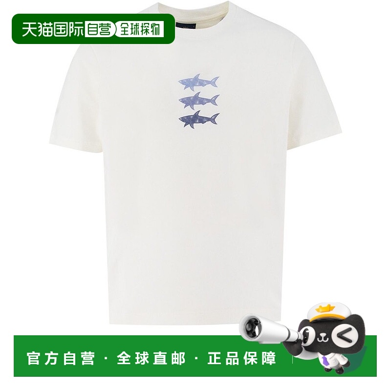 1h可退 香港直邮Paul & Shark 保罗与鲨鱼 男士 鯊魚印花T卹 2541