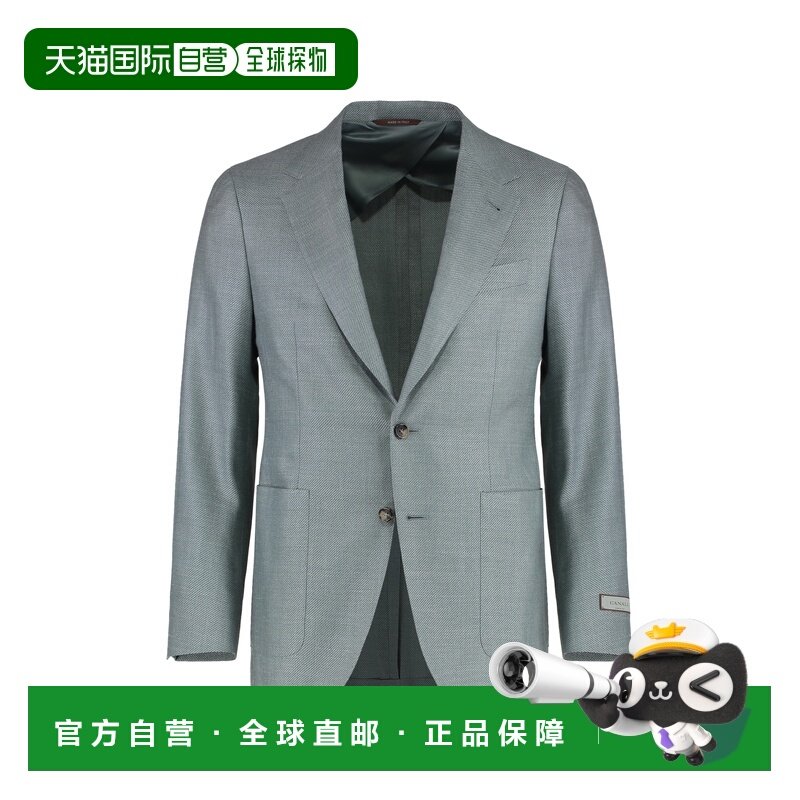 香港直邮Canali 康钠丽 男士 单排扣两颗扣夹克 L20272CU05013801,男装,商务正装西服,淘宝优惠券,粉丝福利购,淘宝优惠卷