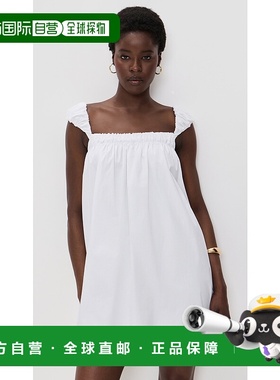 1h可退 香港直邮Staud 女士 Beau 连衣裙 white白色 舒适时尚