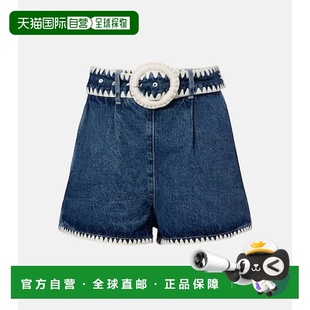 女士 RIO 钩编牛仔短裤 blue蓝色 1h可退 舒适时尚 香港直邮FARM