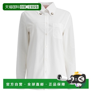 1h可退 香港直邮valentino 华伦天奴 女士 衬衫 6B3AB7805A6001WH