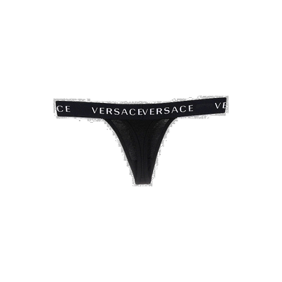 香港直邮Versace logo裤腰丁字内裤 AUD04070AC00058A1008