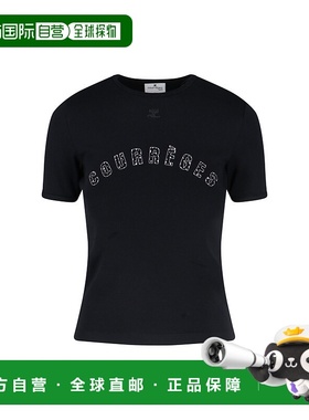 香港直邮Courreges 女士 短袖T恤美杜莎 225JTS017JS0223