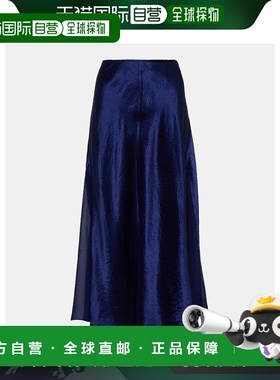 1h可退 香港直邮VINCE 女士 slip 缎面半身裙 black黑色 舒适时尚