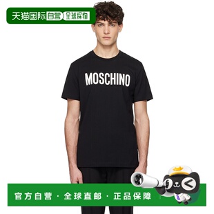 香港直邮Moschino 莫斯奇诺 男士 黑色 Institutional T 恤 251ZZ