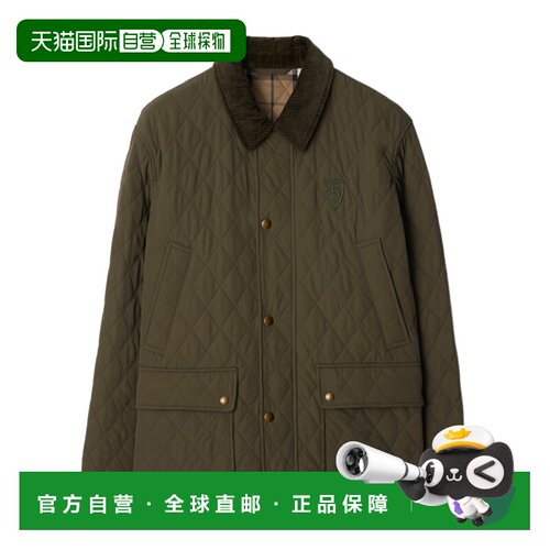 香港直邮BURBERRY 男士外套 80999131 AW2025 绿色 支付后1h可退