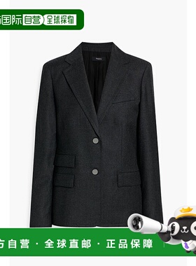 1h可退 香港直邮THEORY 希尔瑞 女士 羊毛法兰绒西装外套 O080110