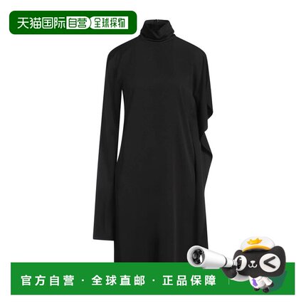 1h可退 香港直邮Sportmax 斯宝麦斯 女士 中长连衣裙 black黑色