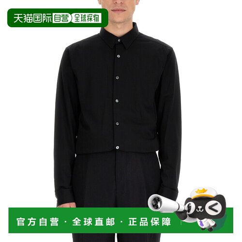 香港直邮THEORY 男士衬衫 J0794505001 SS2025 黑【付后1h可退】