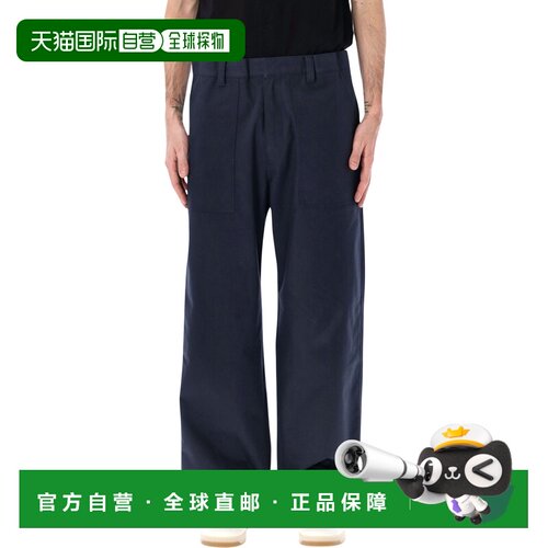 1h可退 香港直邮PRADA 男士休闲裤 SPH53319DNF0008 SS2026 蓝色