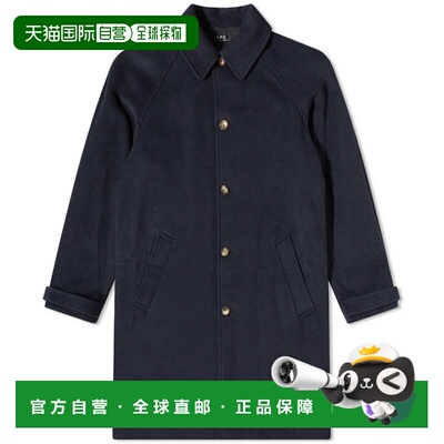 香港直邮A.P.C. 男士 Ethan 大衣 WOAOMH01501 blue蓝色 舒适时尚