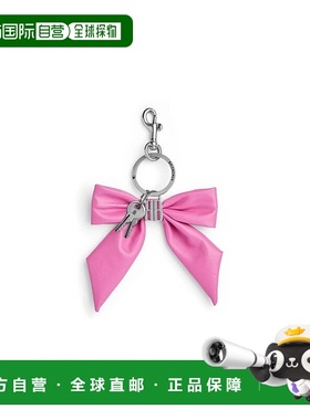 自营欧洲直邮Balenciaga巴黎世家 Clemence女士粉色小牛皮蝴蝶结