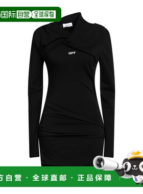 1h可退 香港直邮off-white 女士 紧身连衣裙 black黑色 舒适时尚