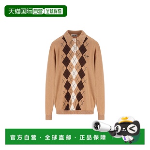 香港直邮Miu 驼色毛线衫 Miu 女士 MMLB65174B毛衣 缪缪 1h可退