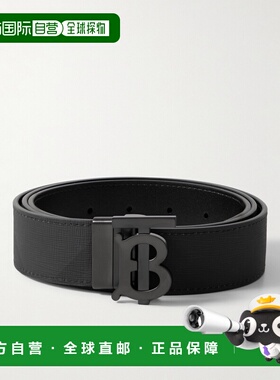 1h可退 香港直邮Burberry 巴宝莉 男士 花押字搭扣双面腰带 80653