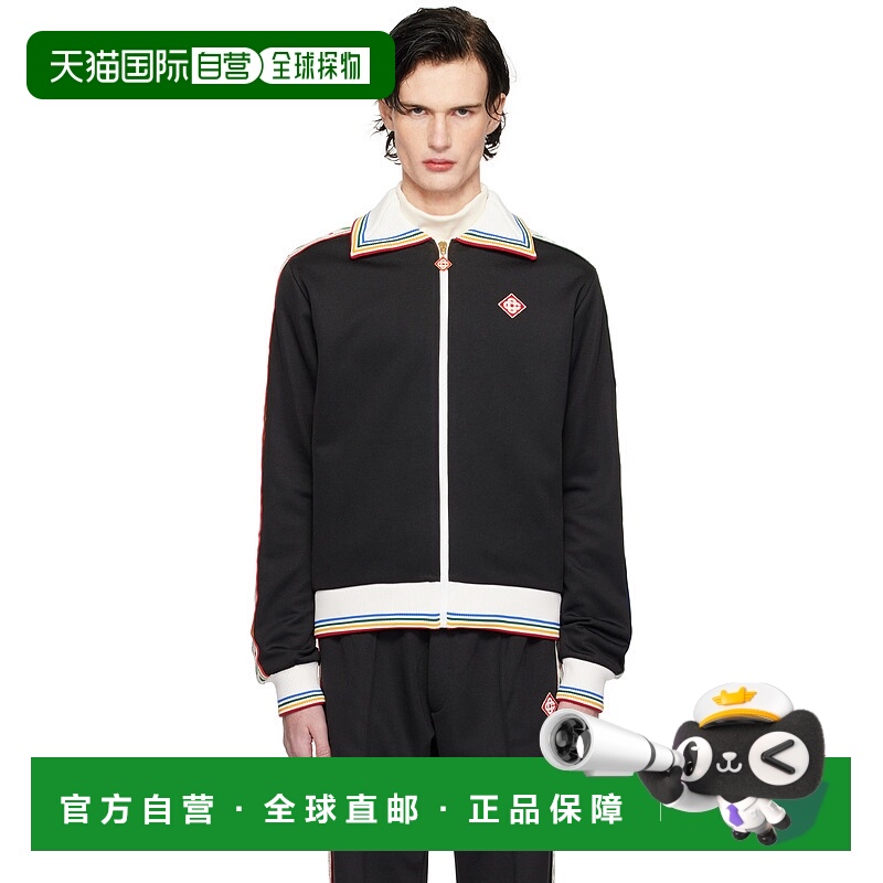 香港直邮Casablanca 男士 黑色 Laurel 运动夹克 MPS25JTP31001