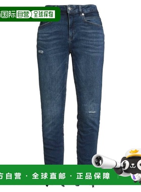 香港直邮BOSS 波士 女士 牛仔长裤 BLUE 蓝色牛仔裤时尚舒适