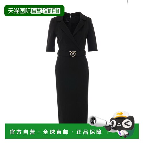 1h可退 香港直邮PINKO 女士连衣裙 107475A3AHZ99 AW2026 黑色 AR
