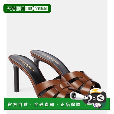 1h可退 香港直邮Saint Laurent 圣罗兰 女士 Tribute 85 皮质凉鞋
