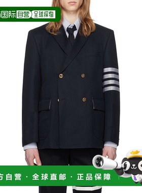 香港直邮Thom Browne 翻领条纹西装外套 MJU566A07890