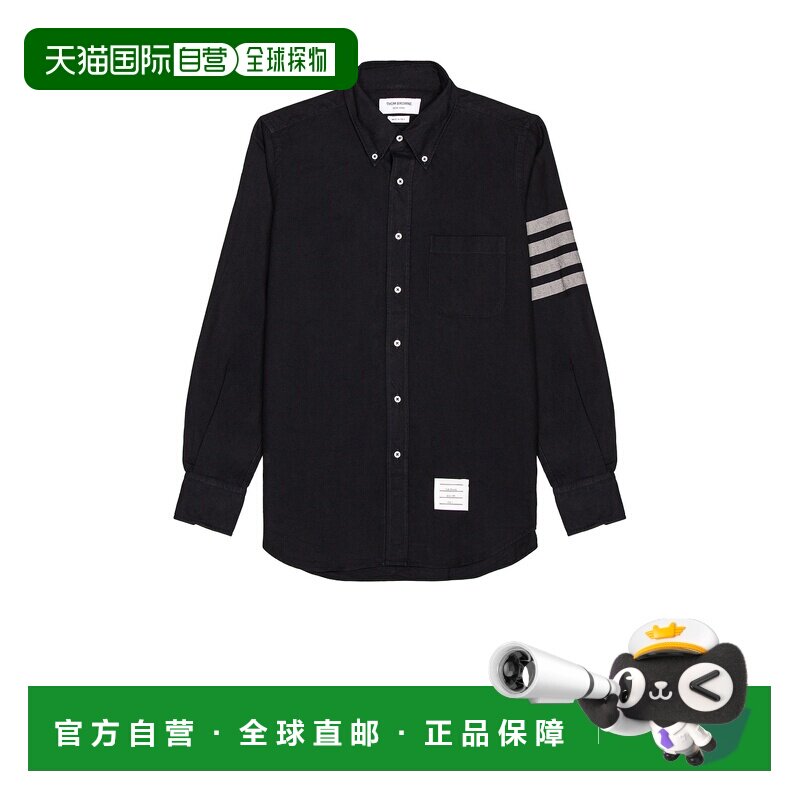 1h可退 香港直邮Thom Browne 汤姆 布朗 男士 4 直筒横条衬衫 MWL
