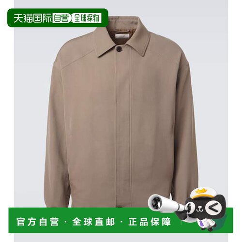 香港直邮The Row 男士 Osano 羊毛宽身束腰夹克 beige米色 舒适时