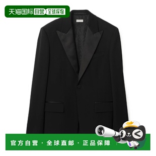 1h可退 香港直邮Burberry peaked-lapels dinner jacket 81180531