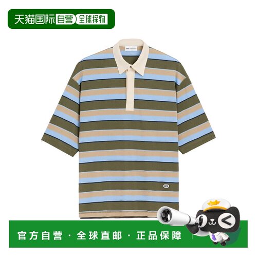 1h可退 香港直邮Ami Paris 男士POLO衫 UPL424JE0209A073BLEUKAKI