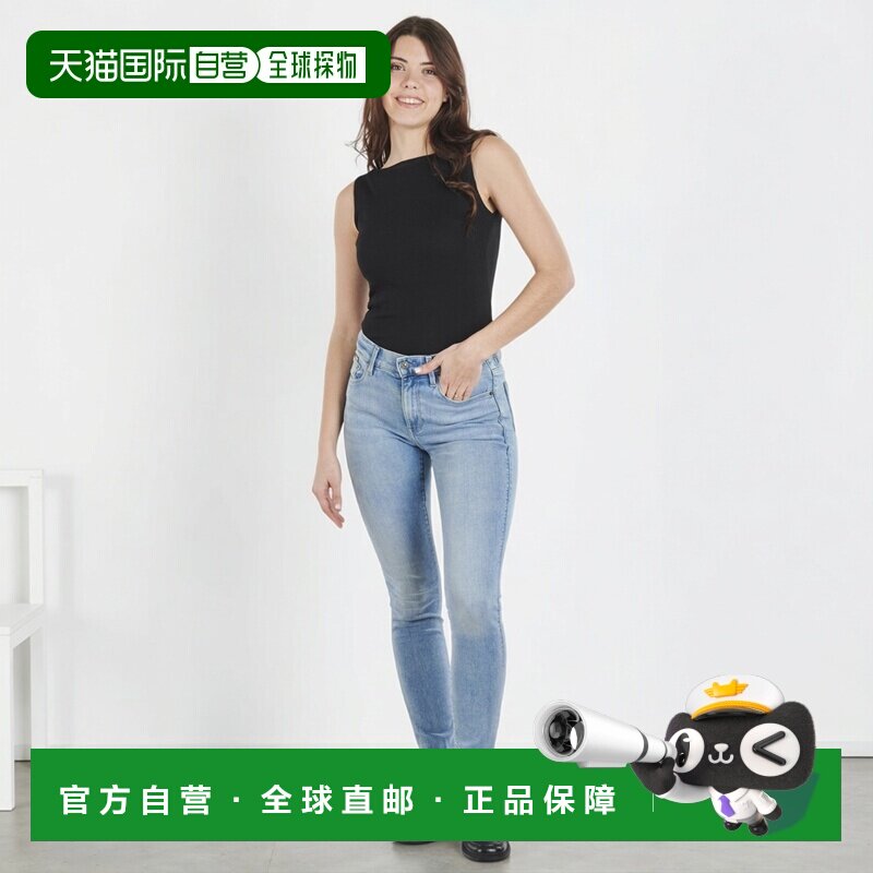 欧洲直邮G-Star Raw衣服女窄脚裤/铅笔裤蓝色3301 SKINNY牛仔裤