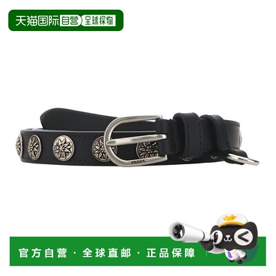 1h可退 香港直邮PRADA 女士腰带 1CS1402HILF0002 CO 黑色 CINTUR