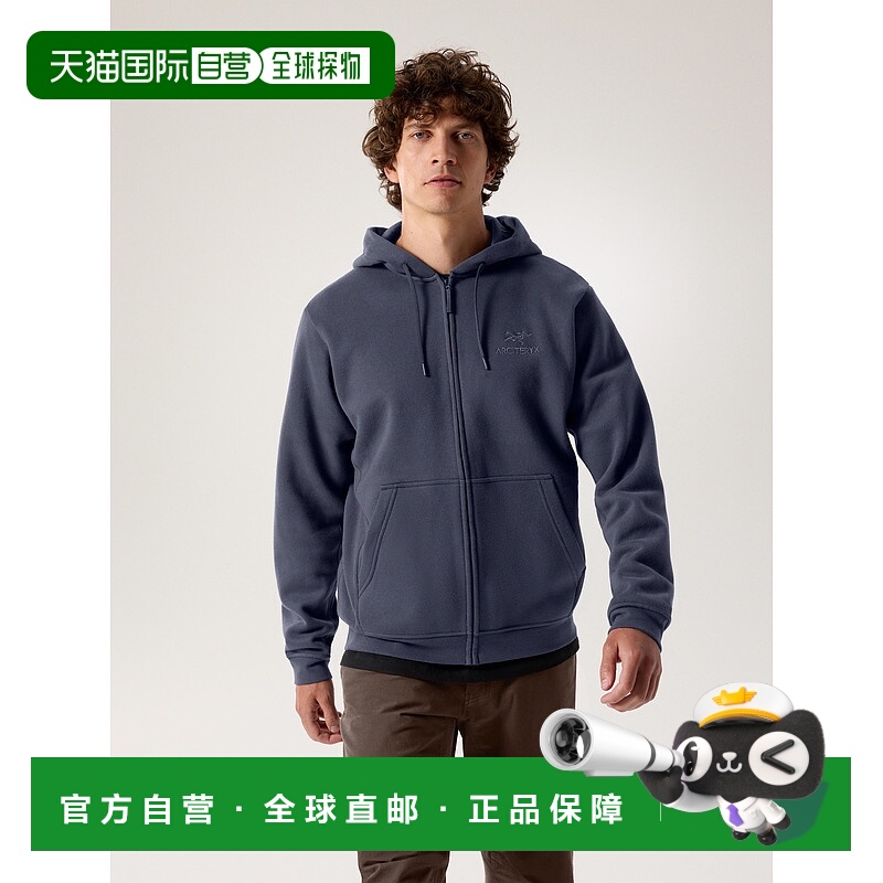 欧洲直邮ARC'TERYX (2025) 男款 Emblem 全拉链连帽抓绒衣卫衣
