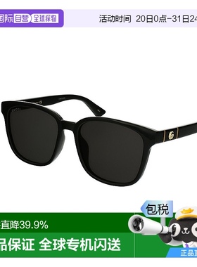 自营GUCCI古驰 男女同款黑色醋纤大方框墨镜百搭舒适高级感新款