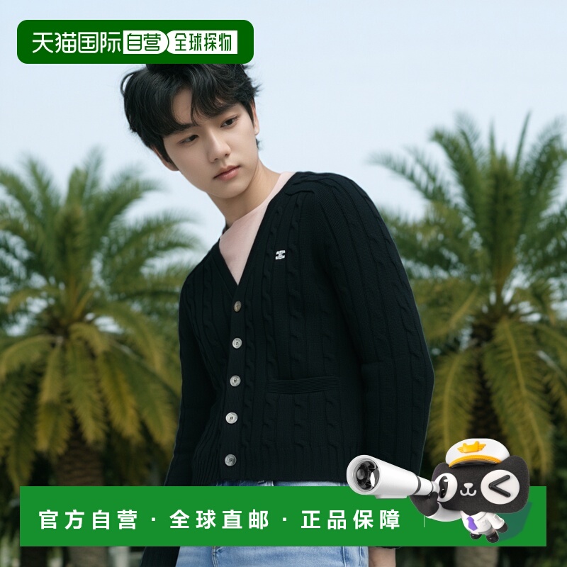 1h可退 香港直邮Celine 思琳 男士 长袖开衫 2AD5G362W black黑色