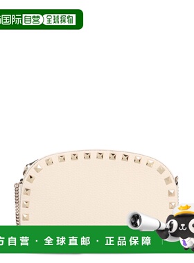 1h可退 香港直邮valentino 华伦天奴 女士 铆钉皮革斜挎包 WP0AR4