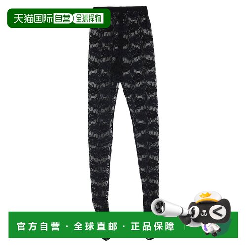1h可退 香港直邮Saint Laurent 圣罗兰 女士 休闲长裤 black黑色