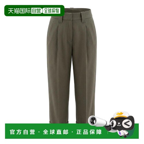 香港直邮BRUNELLO CUCINELLI 女士休闲裤 MB199P9357C3998DARKGRE