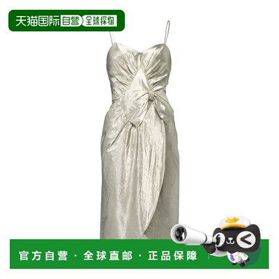 香港直邮Maison Margiela 缩褶蝴蝶结中长连衣裙 S51DD0003S76692