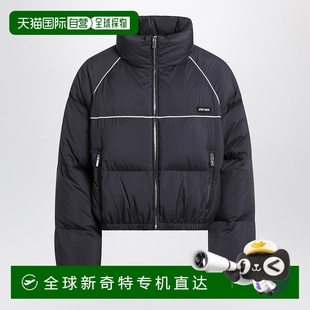 香港直邮Miu 缪缪 1h可退 Miu ML1309OO 女士 蓝色带Logo羽绒夹克