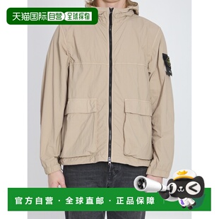 1h可退 香港直邮Stone Island 石头岛 男士 磨砂尼龙连帽夹克 L1S