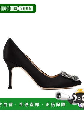 香港直邮Manolo Blahnik 缎面高跟鞋 9XX0663