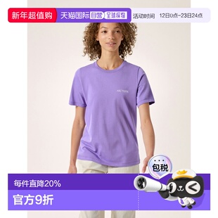 欧洲直邮Arc'teryx KRAGG SL棉质模糊鸟标始祖鸟 女装圆领衫短袖