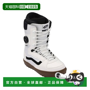 自营欧洲直邮Vans Invado男士白色皮革自由式滑雪靴