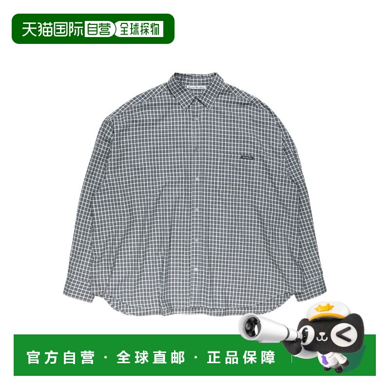 1h可退 香港直邮ACNE STUDIOS 男士衬衫 BB0667J83 SS2026 黑色